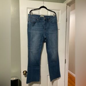 Madewell Medium Blue Flare Jeans